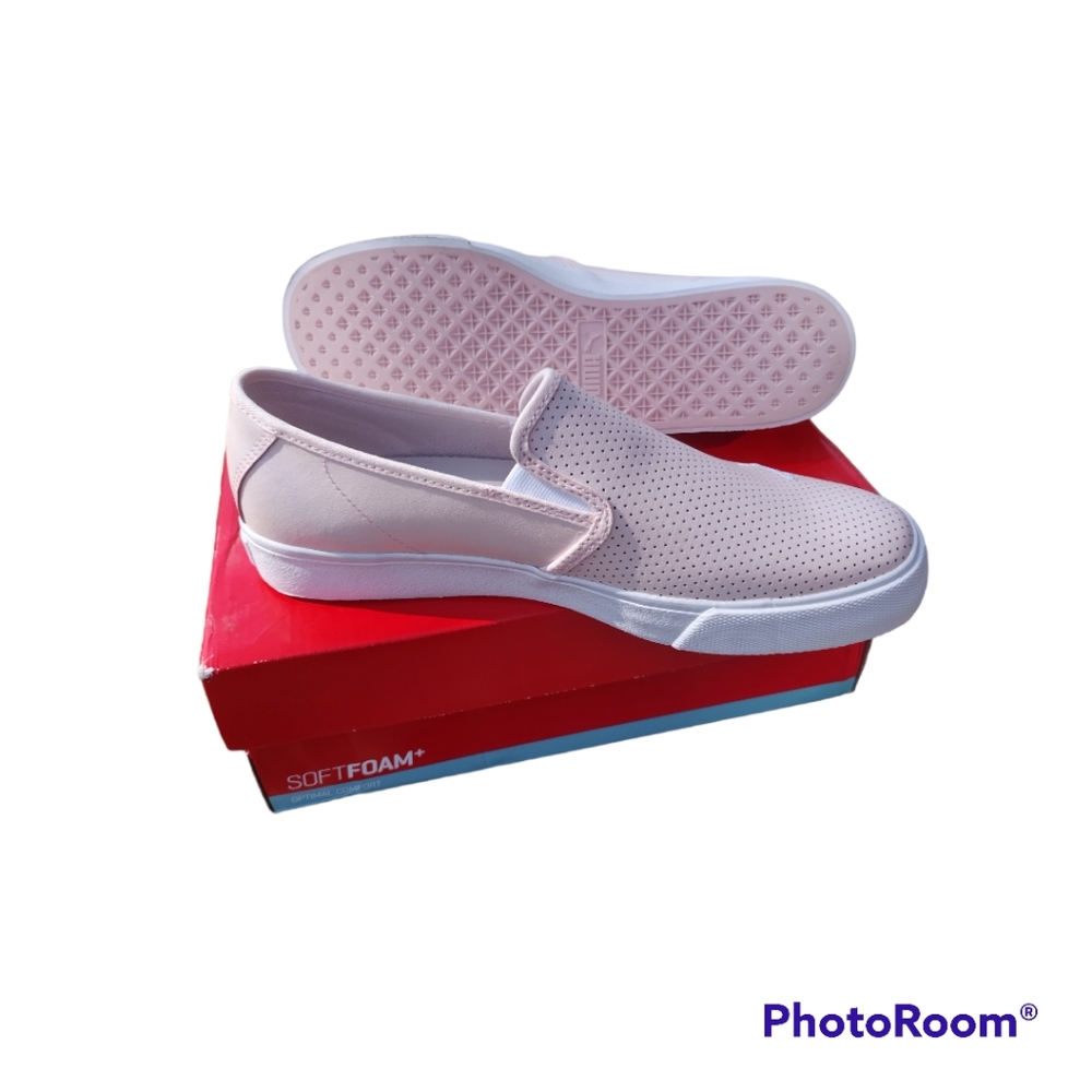 🆕PUMA|BARI SLIP-ON CAT SHIMMER|PINK 🩷 DOGWOOD - SIZE 9 🆕